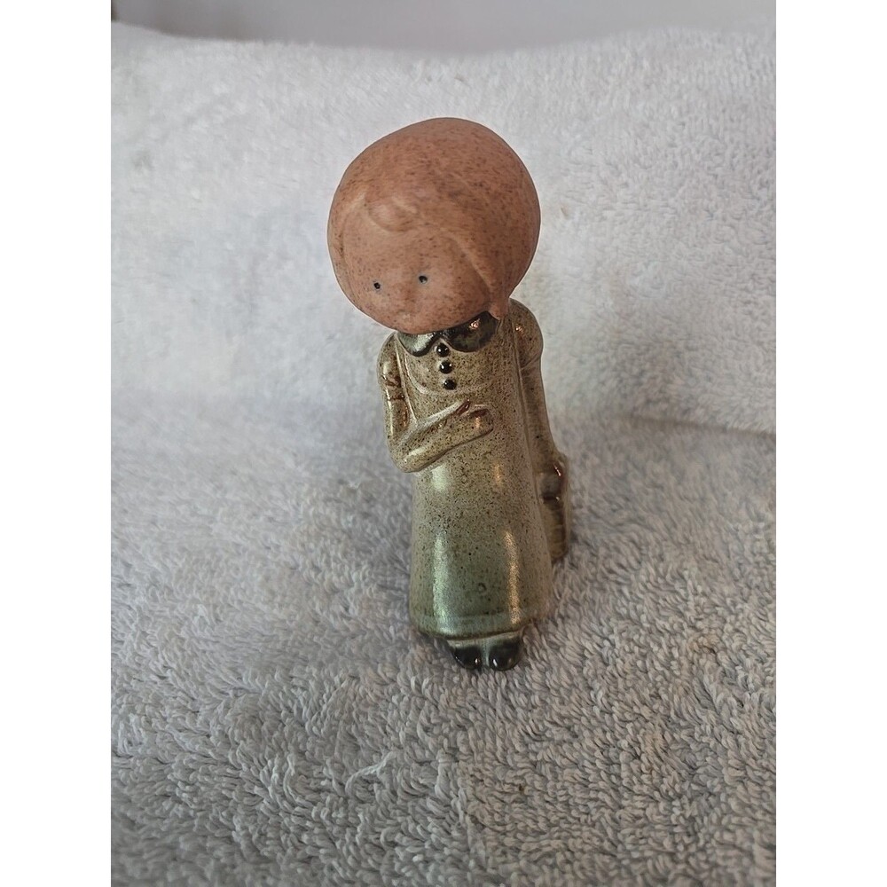 Vintage UCCI Japan Sitting Schoolgirl Figurine 4"